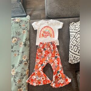 Two Groovy Toddler 2nd Birthday Outfit‎